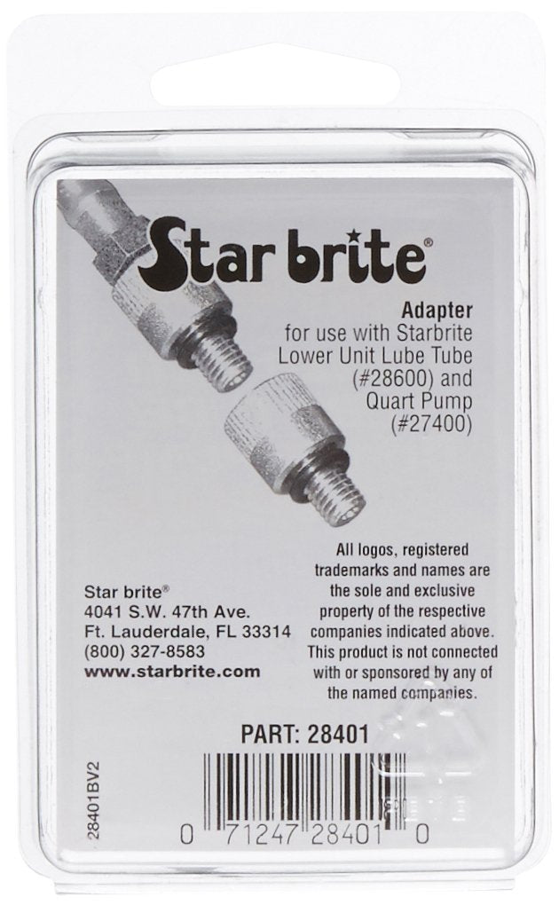 Lower Unit STAR BRITE 8mm Adapter Fitting – For Nissan, Yamaha, Tohatsu & Honda Outboards (028401)