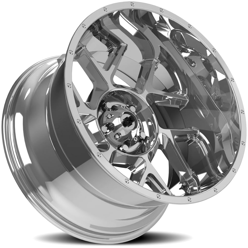 20x12 Vision Sliver 360 -51mm Chrome Wheel Rim 20" Inch 5x5.5"