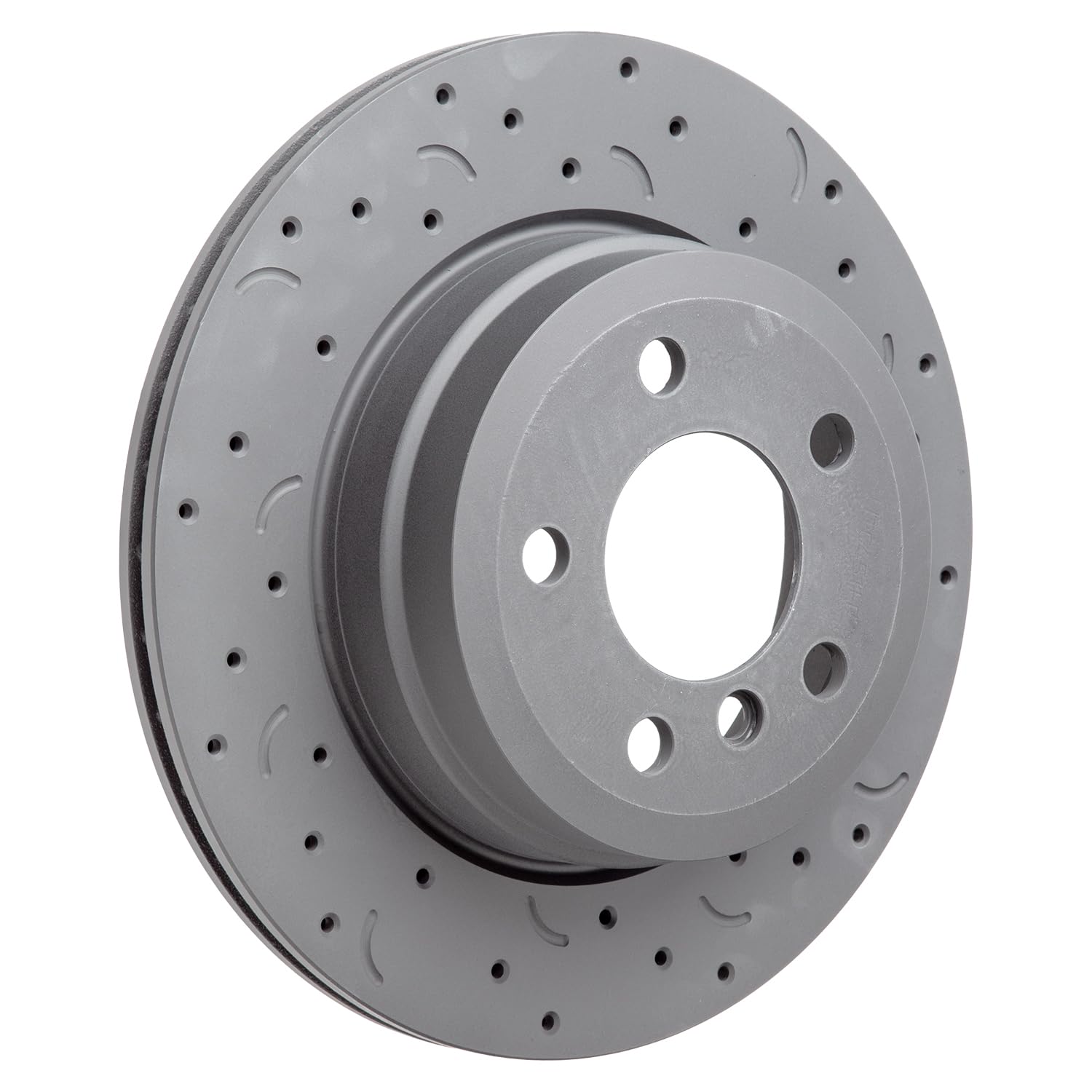 Talon Cross-Drilled and Slotted Vented Rotor, Hawk Performance Brakes, 12.59 in. Diameter, 3.1 in. Height