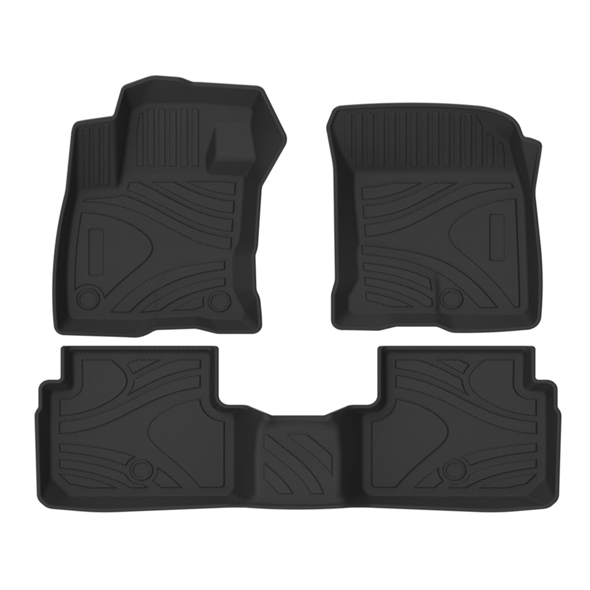 TOTALINER Black Horse Heavy Duty Floor Mat Anti-Skid Black 1.37'' Thickness Compatible with 2021-2025 Ford Bronco Sport-FMFBR21