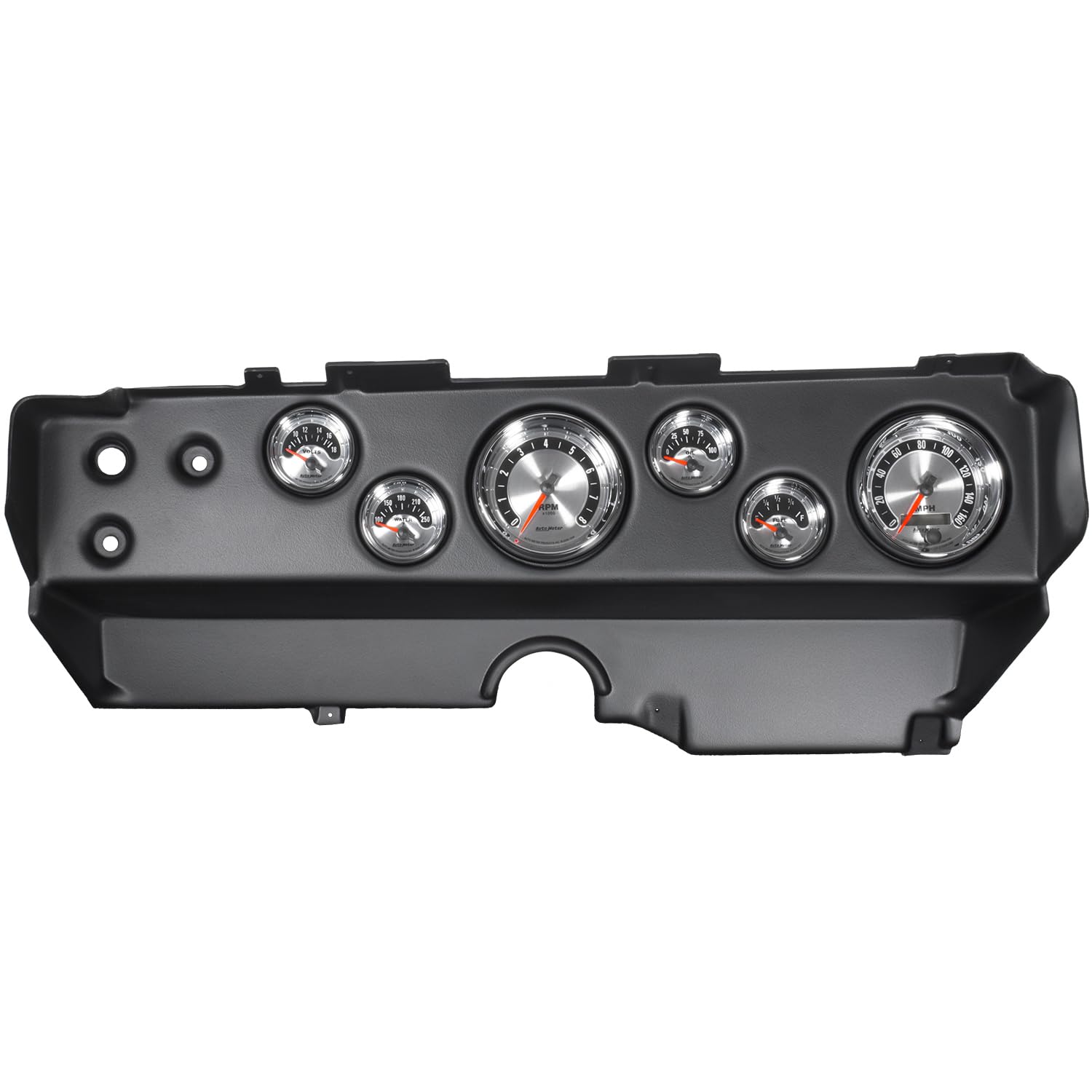 Auto Meter Gauge Kit 7029 (6 Pc, Ebody/Cuda/Challenger 70-74, Tach/Mph/Fuel/Oilp/Wtmp/Volt, American Muscle)
