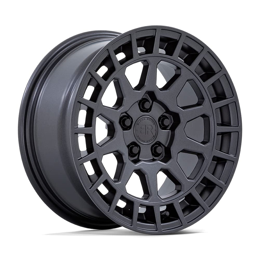 Black Rhino BOXER Hard Alloys 17X8 5X4.25 6.07 40mm GUN BLACK - 1780BXR405108M72