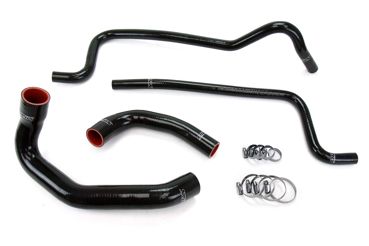 Black HPS 57-1292-BLK Silicone Radiator Coolant/Heater Hose Kit