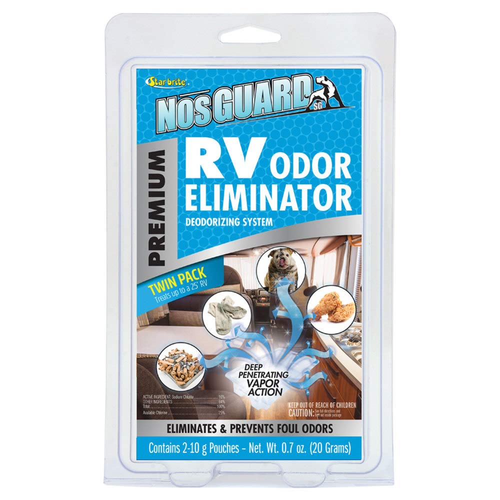 NosGUARD STAR BRITE RV Odor Eliminator – Deep Penetrating Vapor System, Twin Pack 10G (079950)