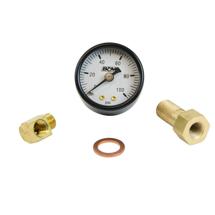 46054 B&M Fuel Pressure Gauge Set, 1-1/2"