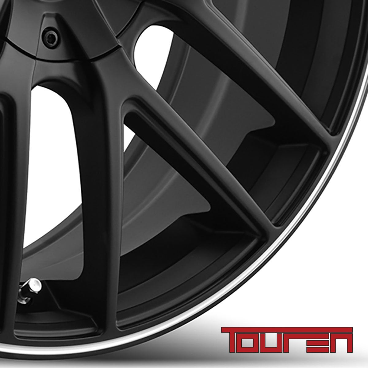 18x8 TR60, Bolt Pattern: 5x112/120, Offset: 40, MATTE BLACK/MACHINED RING, set of 1