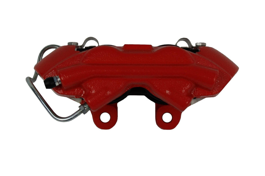 1964-1966 Ford Mustang Front Manual Disc Brake Conversion Kit with MaxGrip XDS Rotors and Red Calipers