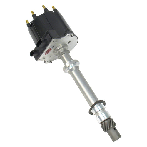 Pertronix Flame-Thrower D1020 Black Cap Distributor HEI/EST for Chevrolet Small Block/Big Block