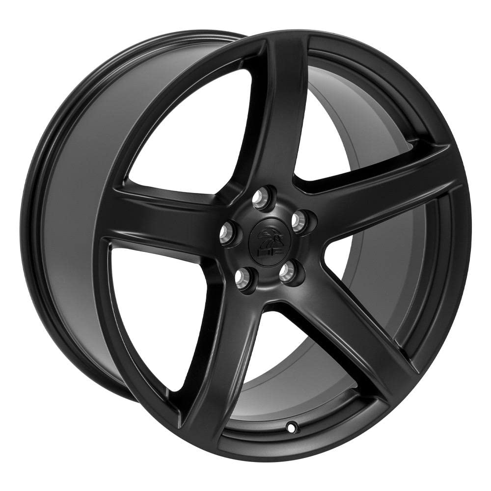 20 Inch OE Wheels DG22 Rim Fits Charger/Challenger SRT Hellcat Style 5x115 20x9.5 Satin Black - Hollander 2640 (1)
