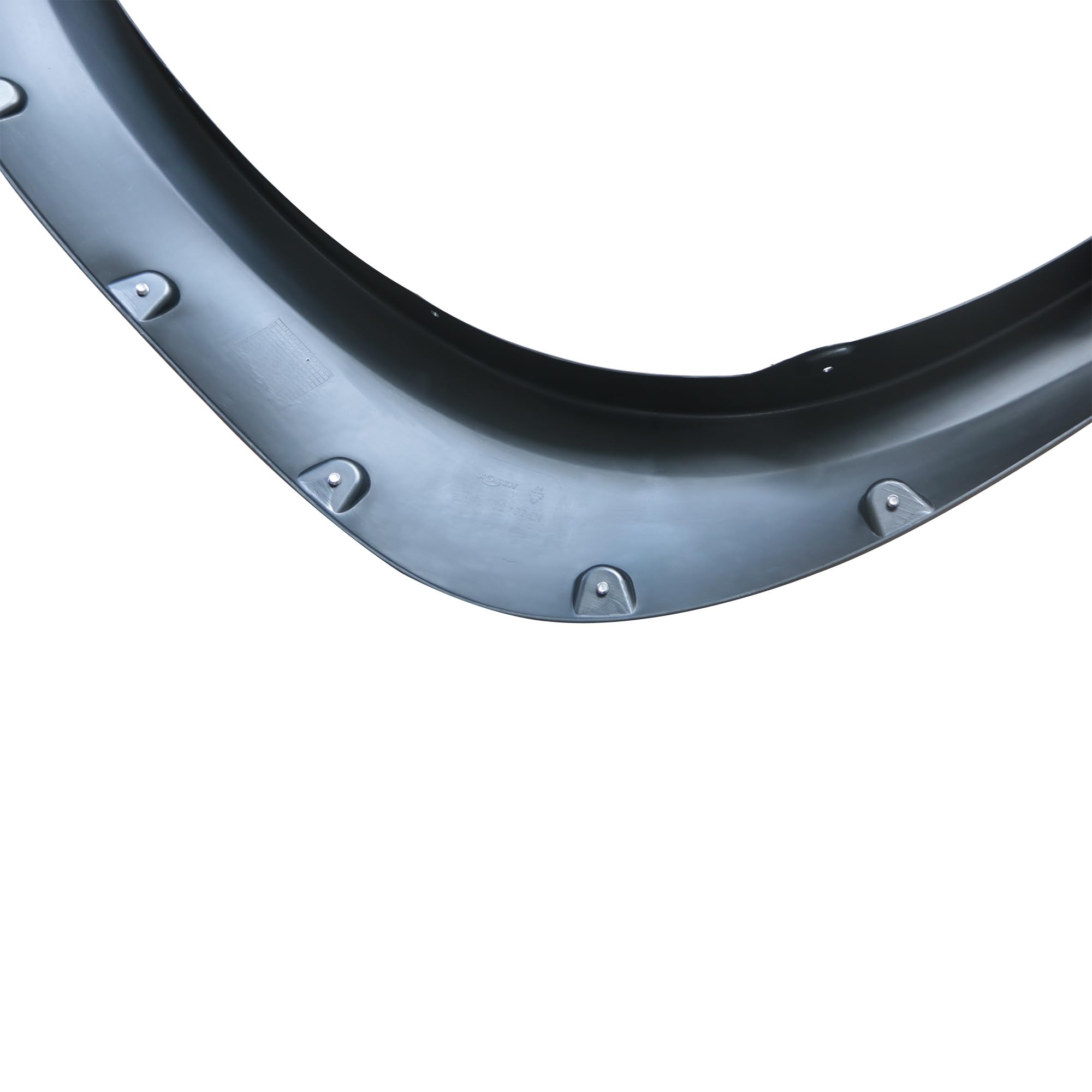 Fender Flares Black Horse Riveted Style Black Compatible with 2009-2010 Dodge Ram 1500|2011-2018 Ram 1500-FPSRA10T