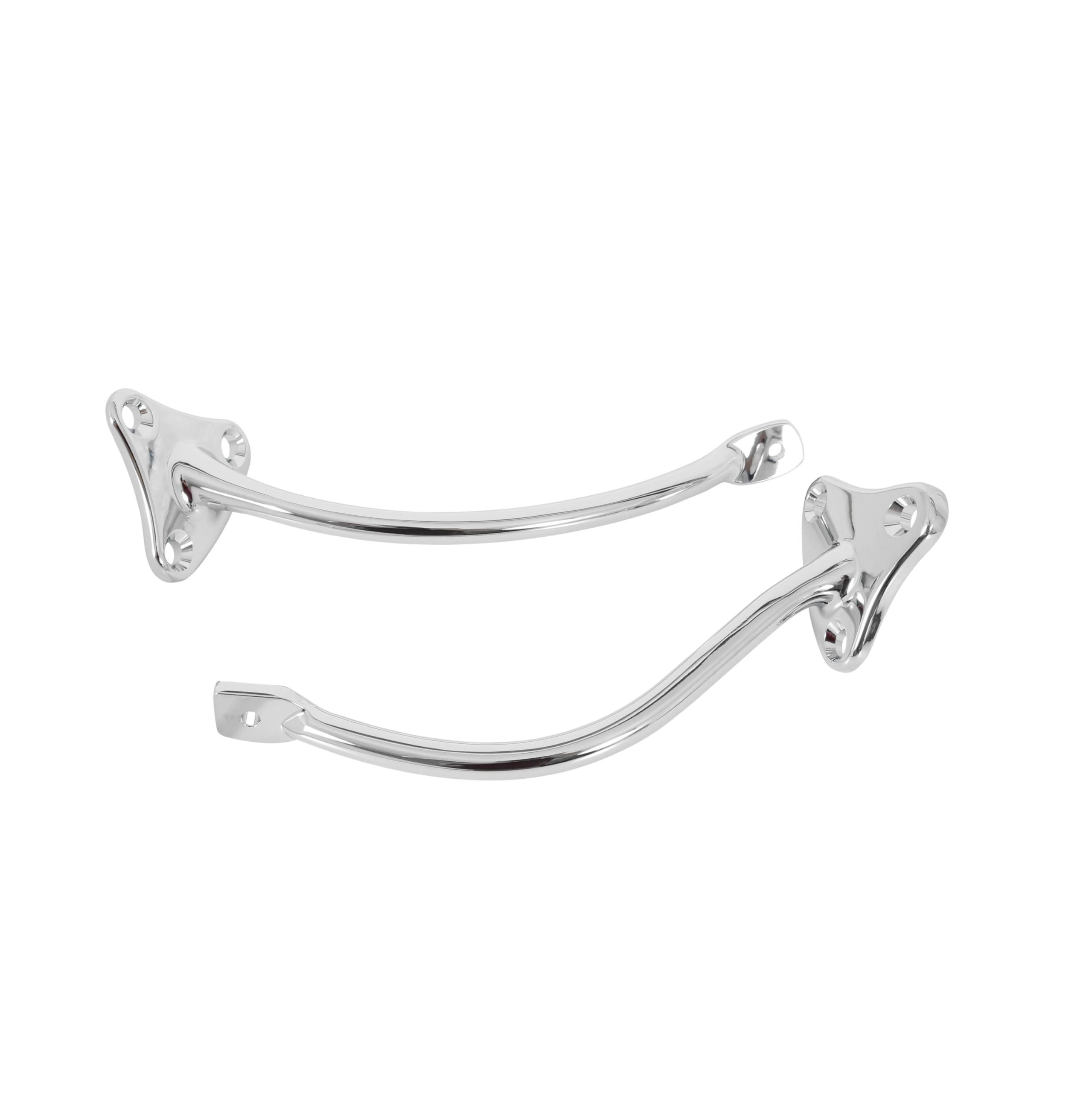Complete Brothers Trucks Mirror Set-Chrome/Stainless-Round/Smooth - Pair