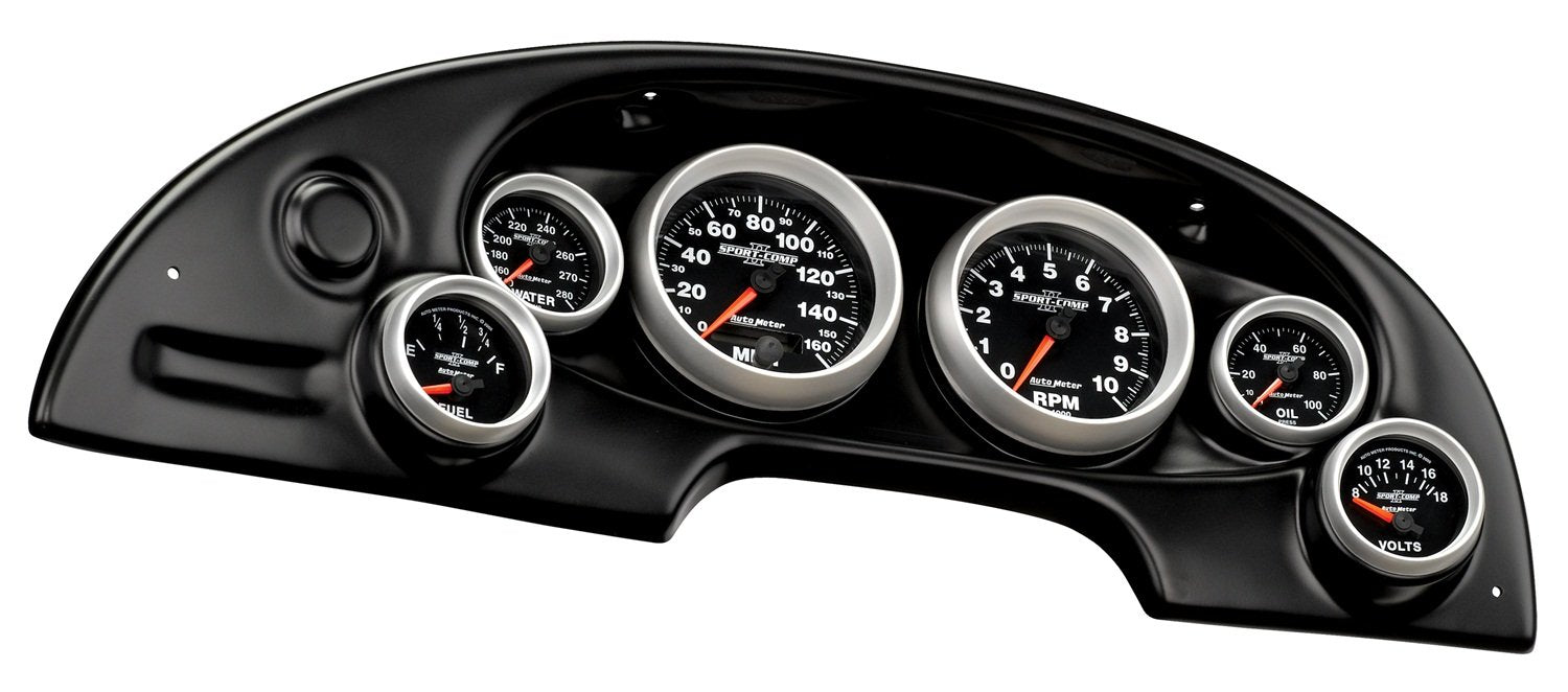 Combination Auto Meter Black Race Panel 10008