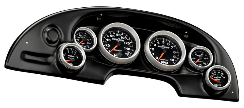 Combination Auto Meter Black Race Panel 10008