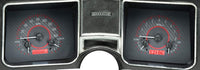 Dakota Digital VHX-68C-CVL-C-R Analog Dash Gauge System Compatible with 1968 Chevy Chevelle El Camino Carbon Fiber Style Red Backlighting