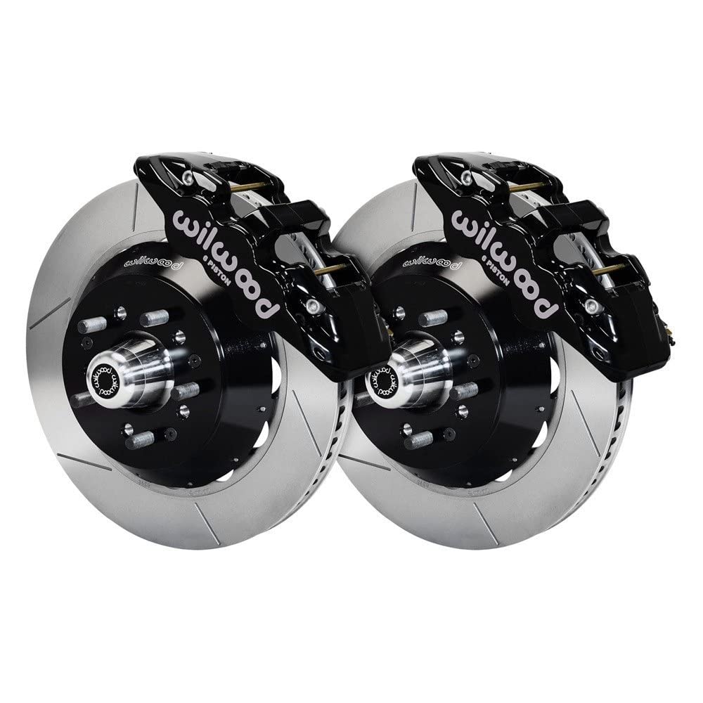 Front AERO6 Hub Kit,14.00,Drilled-Red