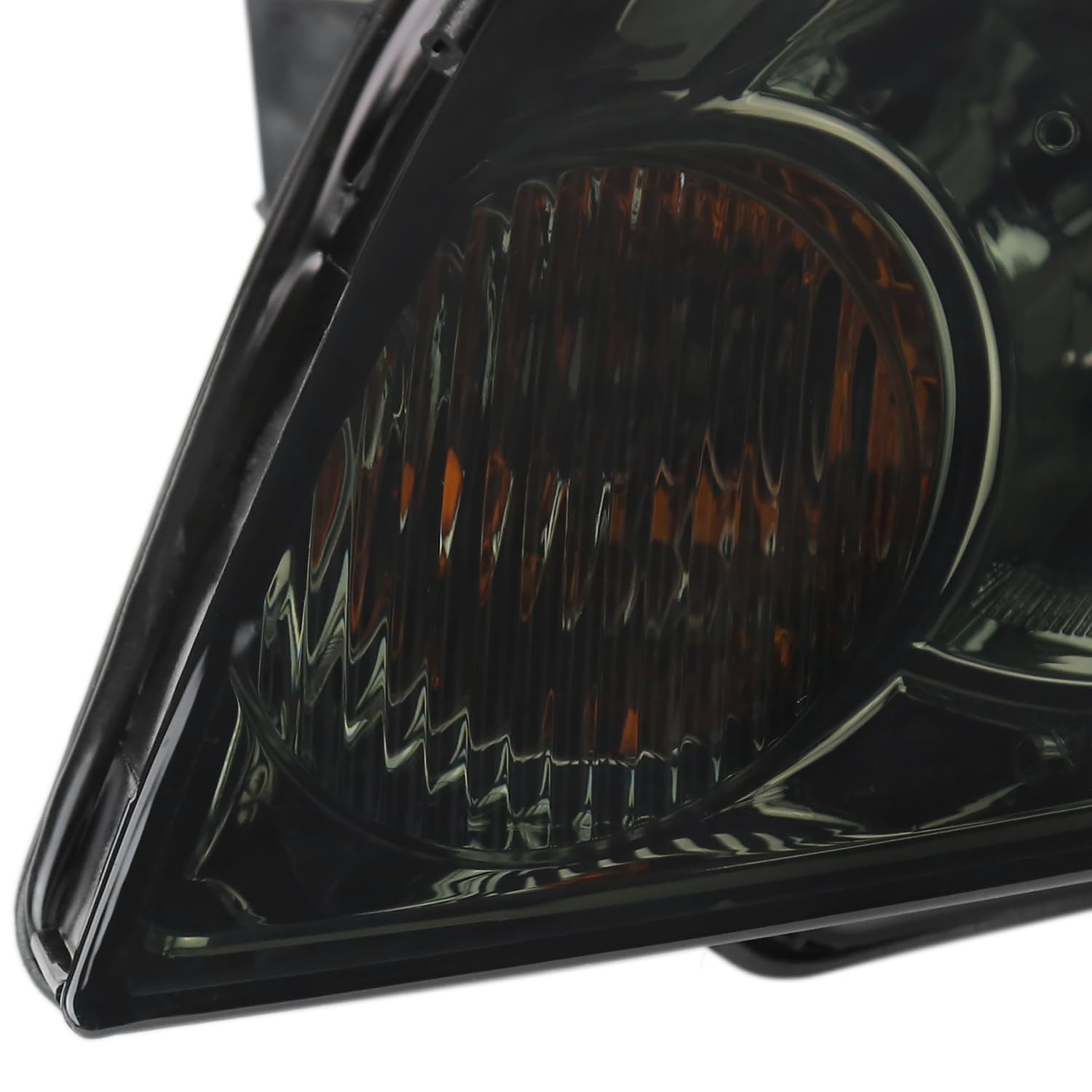 Smoke Headlights w/LED Strip Spec-D Tuning Compatible with 2006-2013 Chevy Impala, 2006-2007 Monte Carlo, Left + Right Pair Headlamps Assembly