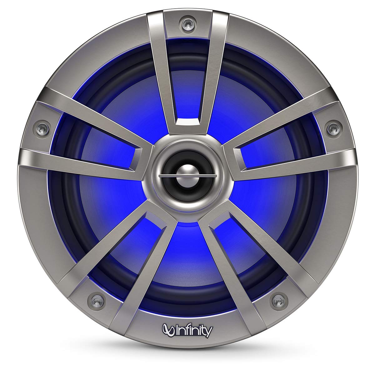 Infinity 622MLT Marine INF622MLT 6.5h RGB LED Coaxial Speakers - Titanium