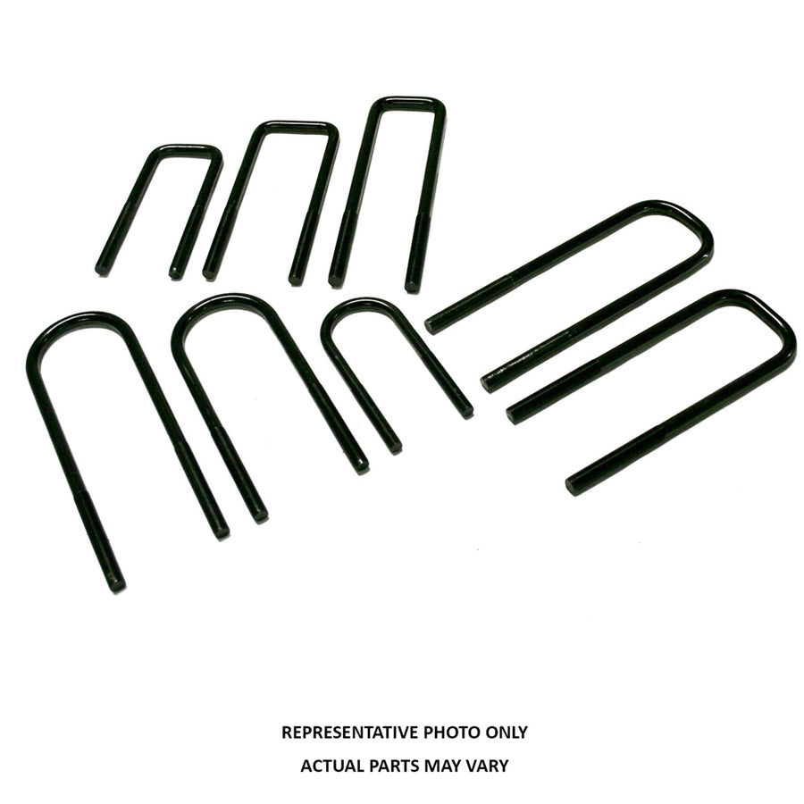SUPERLIFT RealTruck SUSPENSION U-Bolt Kit | Square U-Bolts 5/8 x 2-1/2 x 9 | 10984 | 4 Pack of U-Bolts with Hardware