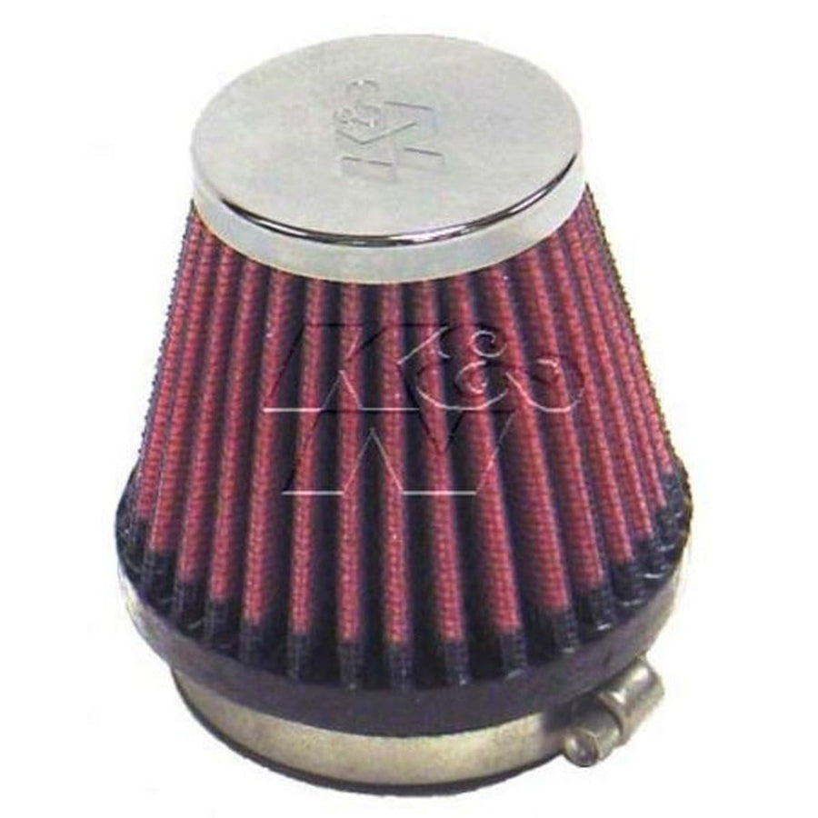 High-Flow K&N Original Lifetime Universal Clamp-On Air Filter: High Performance, Premium: Flange Diameter: 2.125 In, Filter Height: 2.75 In, Flange Length: 0.625 In, Shape: Round Tapered, RC-2340