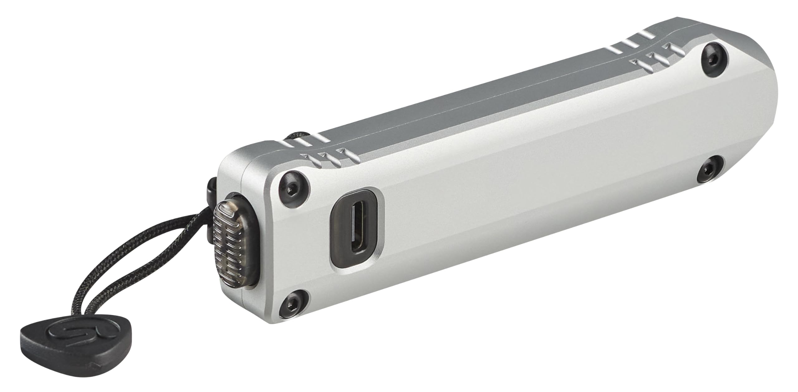 Wedge XT Streamlight 500-Lumen 1,900-Candela Flat Everyday Carry Flashlight, Includes USB-Cable and Pocket Lanyard, Silver