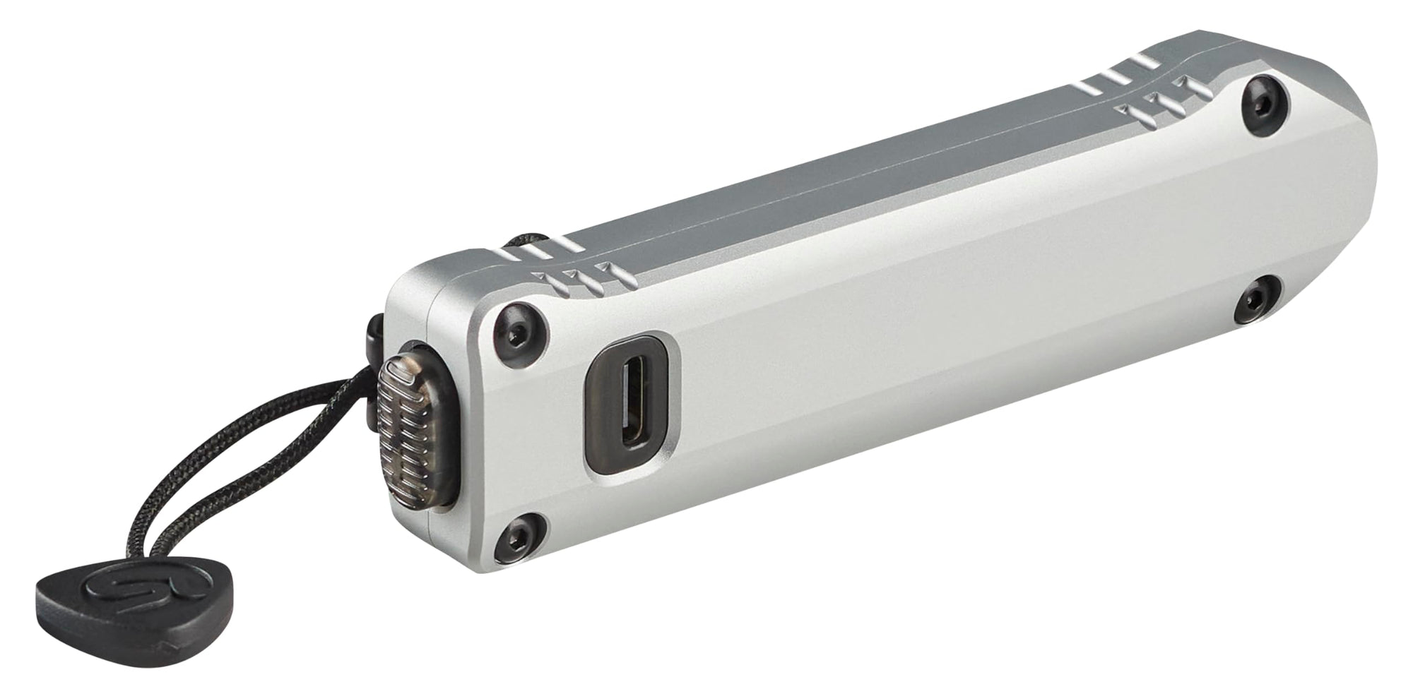Wedge XT Streamlight 500-Lumen 1,900-Candela Flat Everyday Carry Flashlight, Includes USB-Cable and Pocket Lanyard, Silver