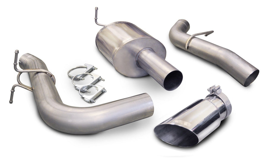 Single Side Exit CORSA 24390 Cat-Back Exhaust System with 5" Slash Cut Tip for Ford F250/F350 2011