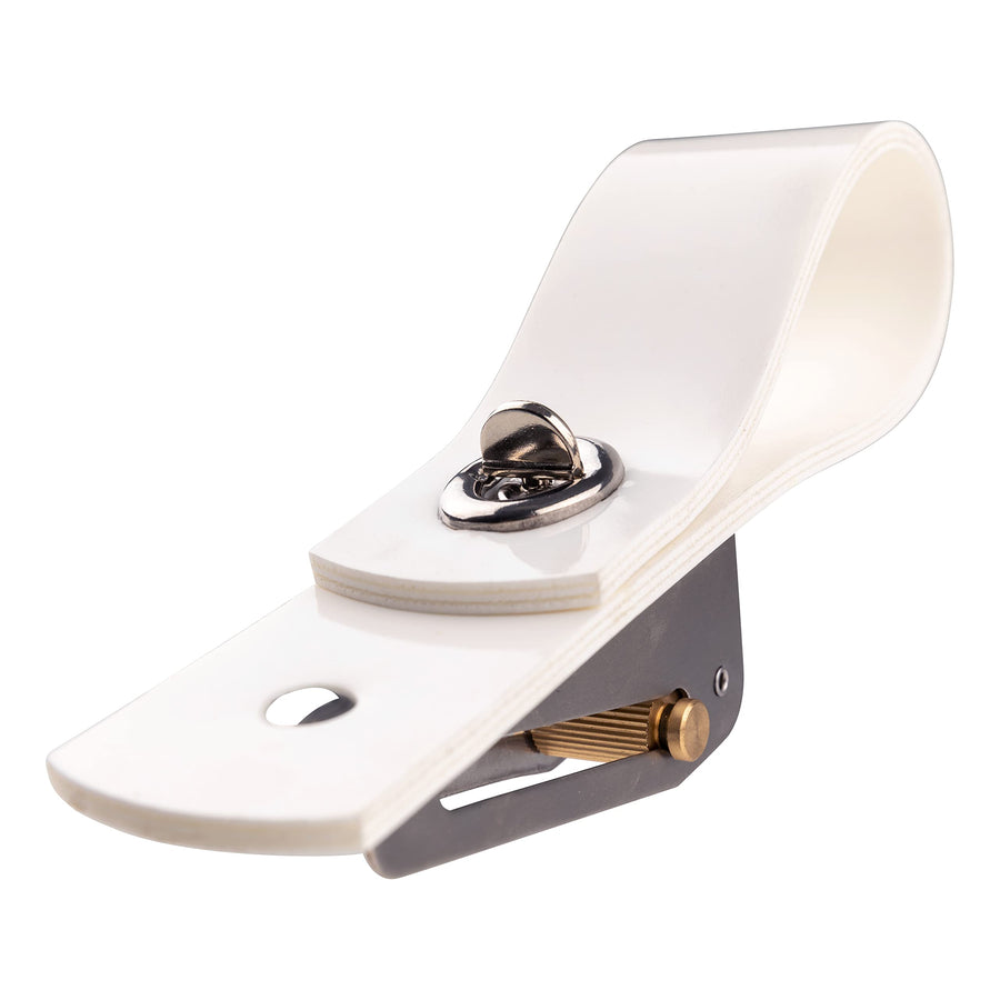 Tidy-Ups Taylor Made Boat Fender Adjuster for Standard Rail Size, White, Works with up to 5/8" Diameter, Snap Adjuster Strap over Lifeline, Railing or Stanchion, UV-Resistant Vinyl Straps - 1015