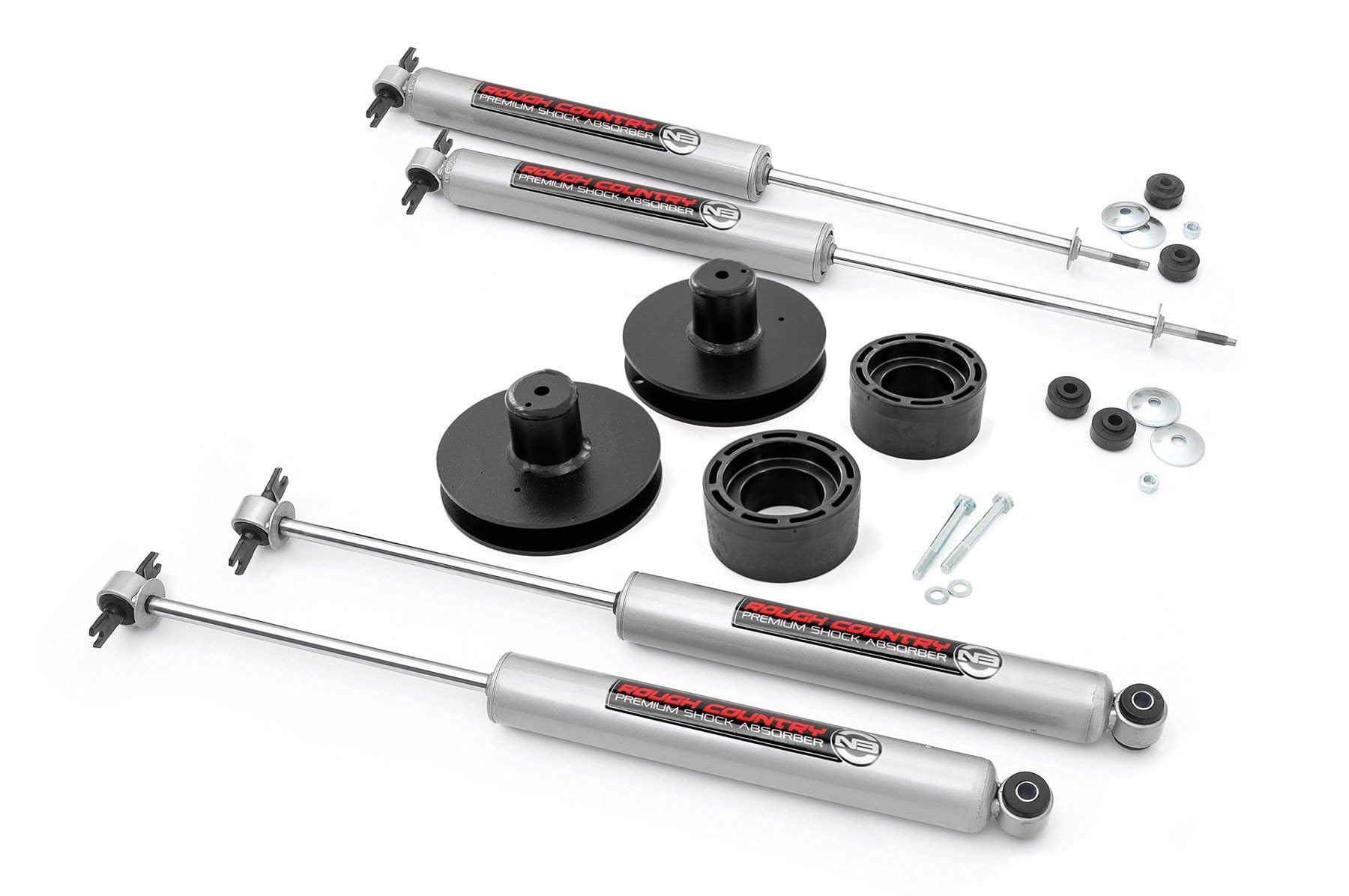 2" Rough Country Suspension Lift Kit for 1997-2006 Jeep Wrangler TJ/LJ - 65830