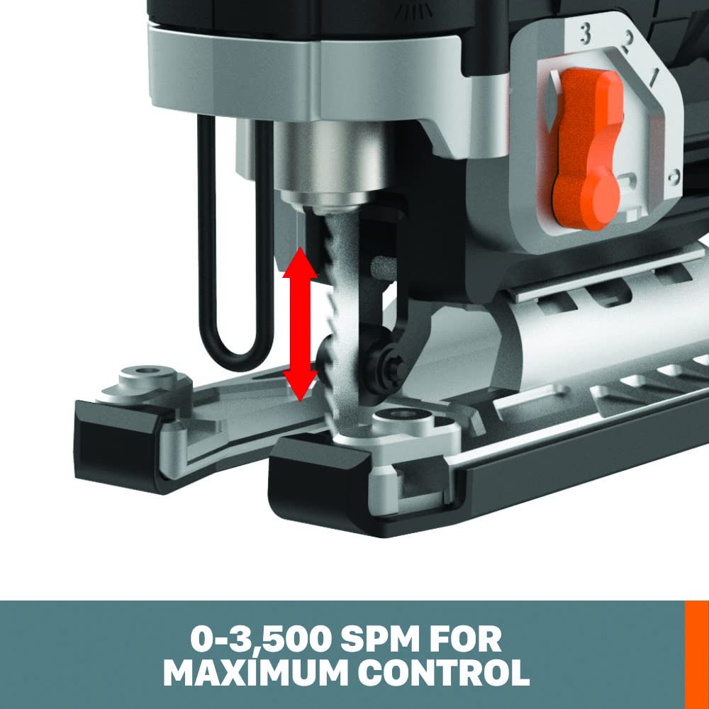 20V Worx NITRO Power Share Cordless Jigsaw with Brushless Motor - WX542L.9 (Tool Only)