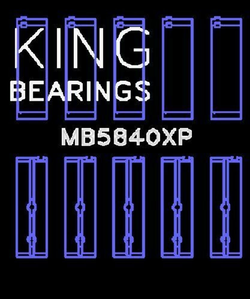 King Chrysler/Dodge Engine Bearings (MB5840XPSTDX) Gen 3 Hemi 5.7L/6.1L/6.4L (Size STDX) Crankshaft Main Bearing Set (Set of 5)