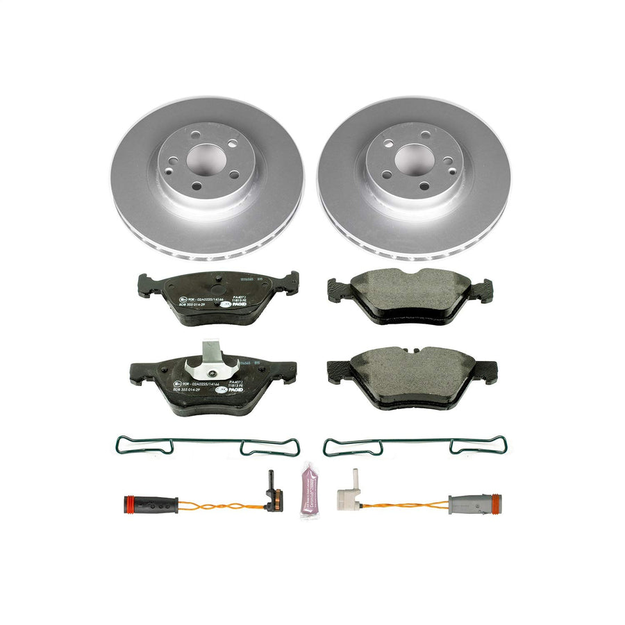 Power Stop ESK5168 Euro-Stop Front Brake Kit For Mercedes-Benz E320 2004-2005, Mercedes-Benz E350 2006-2009 [Model Specific]