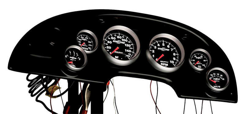 Combination Auto Meter Black Race Panel 10008
