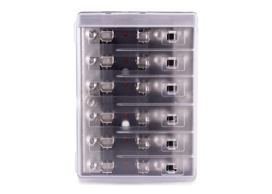 409 Series Fuse Block, Sierra FS40900, 6 Gang w/Bus Bar and Cover