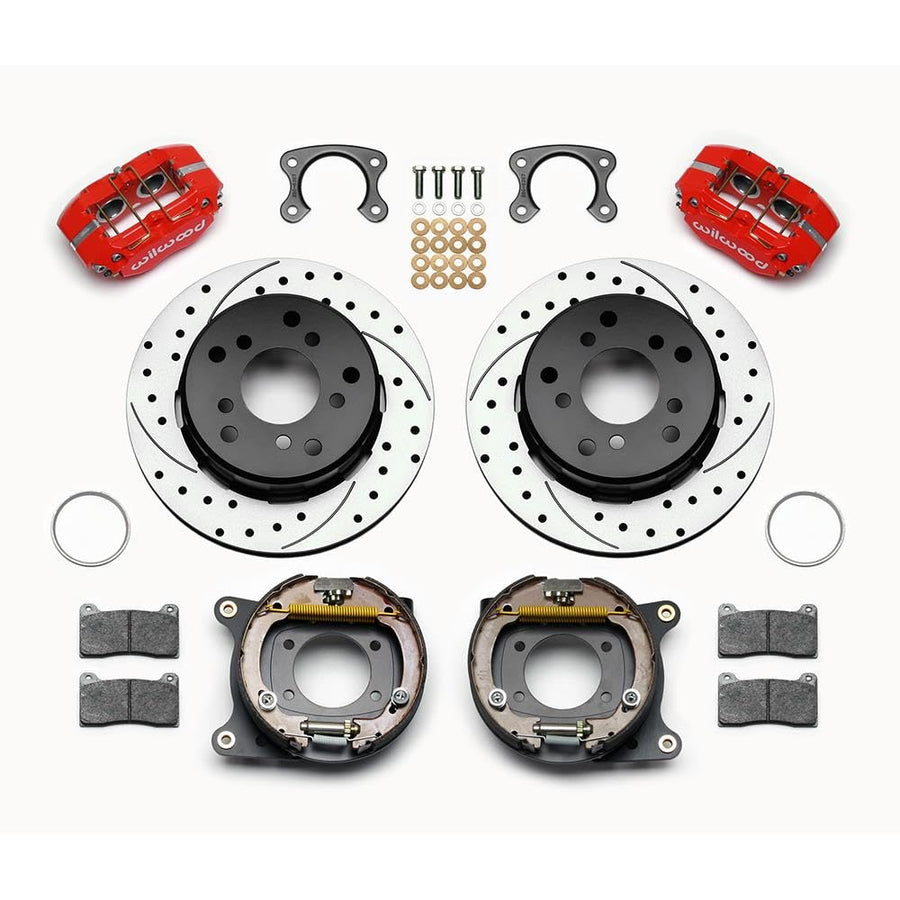 Wilwood REAR,DISC/DRUM,SMALL KIT FORD2.36 OFF,DPL,1 PC,5x5.50 BC,12.19 ROTOR,RED