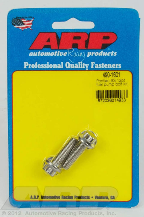 ARP Fuel Pump 490-1601 Bolt Kit 12Point Nut Stainless Steel