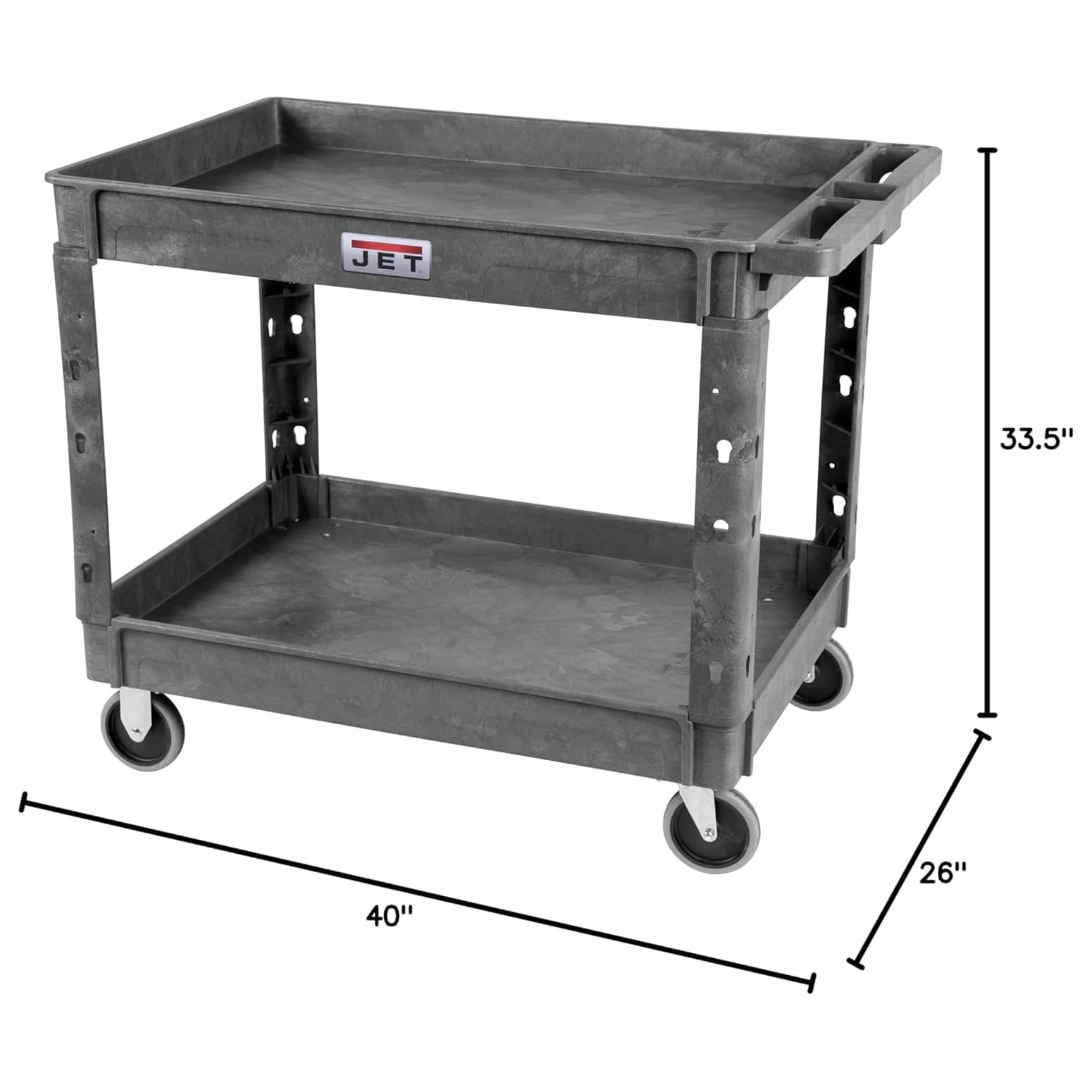 JET Utility Service Cart 34" x 17", 550 Lbs. Capacity (PUC-4126)