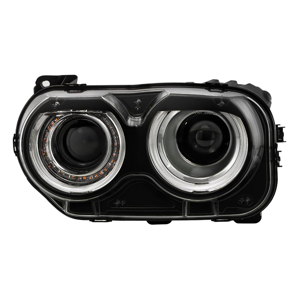 Dodge Challenger Spyder (POE) 15-20 Halogen w/LED DRL Headlight - Low Beam-H1R2(Included) ; High Beam-H1R2(Included) ; Signal-LED - OE Left