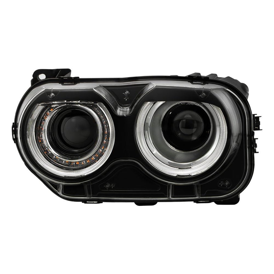 Dodge Challenger Spyder (POE) 15-20 Halogen w/LED DRL Headlight - Low Beam-H1R2(Included) ; High Beam-H1R2(Included) ; Signal-LED - OE Left