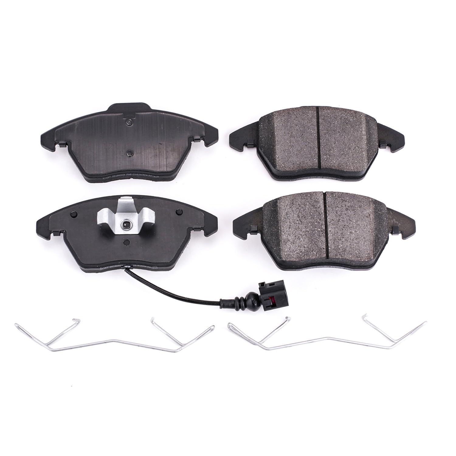 Power Stop Brake Kit Front For Audi A3 2006-13 |A3 Quattro 2006-13 |TT 2008-10 |TT Quattro 2009-15 |Volkswagen Beetle 2012-19 - Ceramic Brake Pads With Installation Hardware, 17-1107
