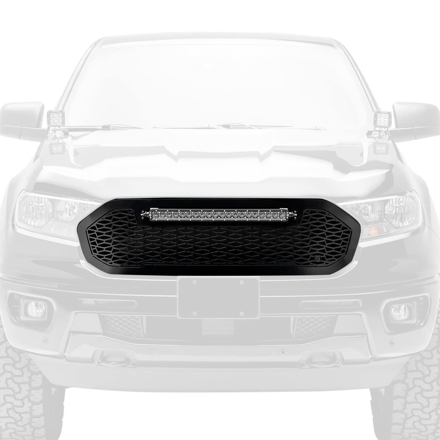 ZROADZ Grille 1 Pc Replacement 2019-2021 Ford Ranger with (1) 20" LED - PN #Z315821