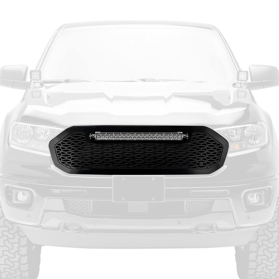 ZROADZ Grille 1 Pc Replacement 2019-2021 Ford Ranger with (1) 20" LED - PN #Z315821