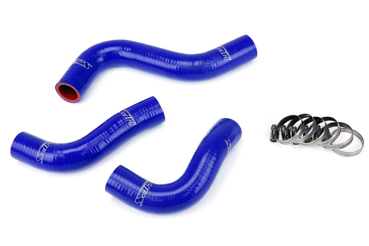Blue HPS 57-1029-BLUE Silicone Radiator Coolant Hose Kit