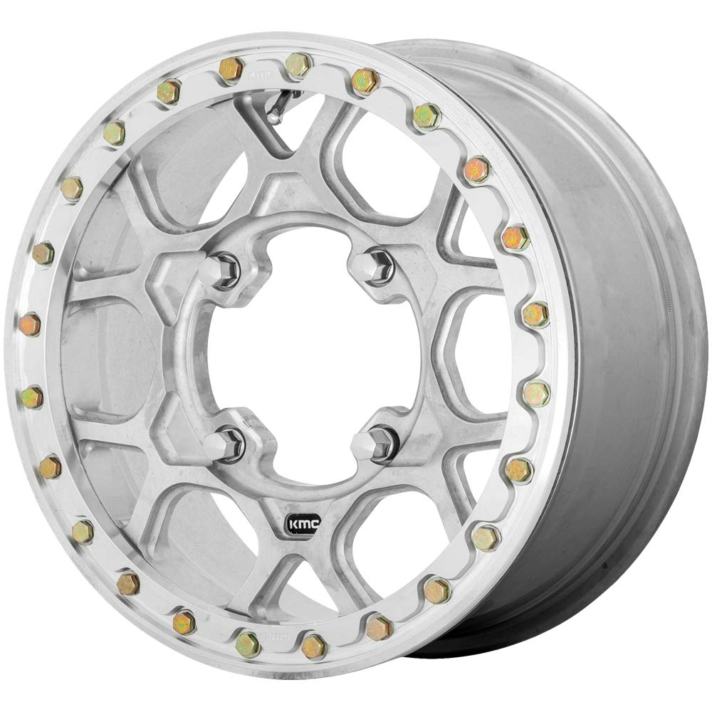 KMC Wheels KS433 Powersports 15X6 4X137 RAW-MACH-FRG 38MM - KS43356048538A