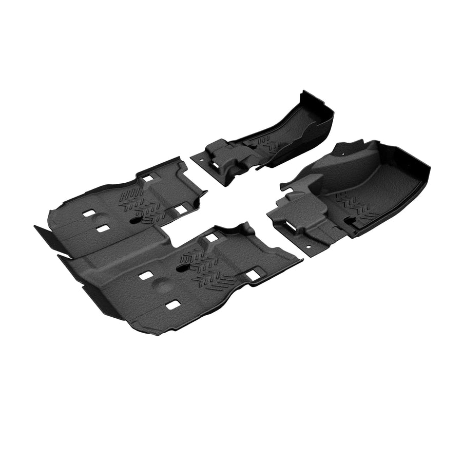 Armorlite® - 3PC FRONT AND REAR 18-C WRANGLER COMPOSITE FLOORING MESA SMOKE (B1009725-BLK1-AA)