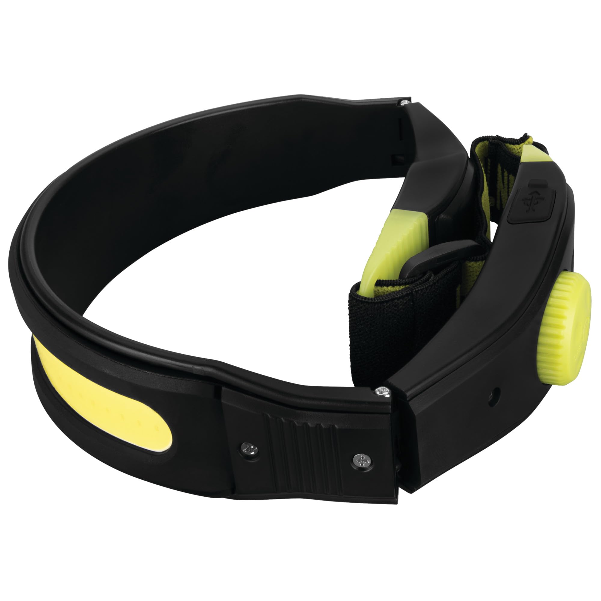 Firepoint Performance Tool W2690 600LM Li-Ion LED Folding Headlamp, USB-C Charging, Adjustable Strap, Motion Sensor, Dimmable, Foldable Frame, Black/Green