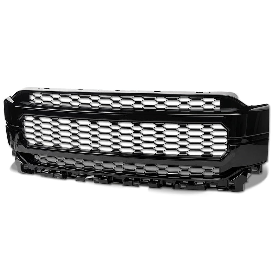 HEX Style Armordillo Honeycomb Mesh Front Grille|Compatible With 2021-2023 Ford F150 F-150|8735022|ABS Plastic|Gloss Black|Front Hood Bumper Grille