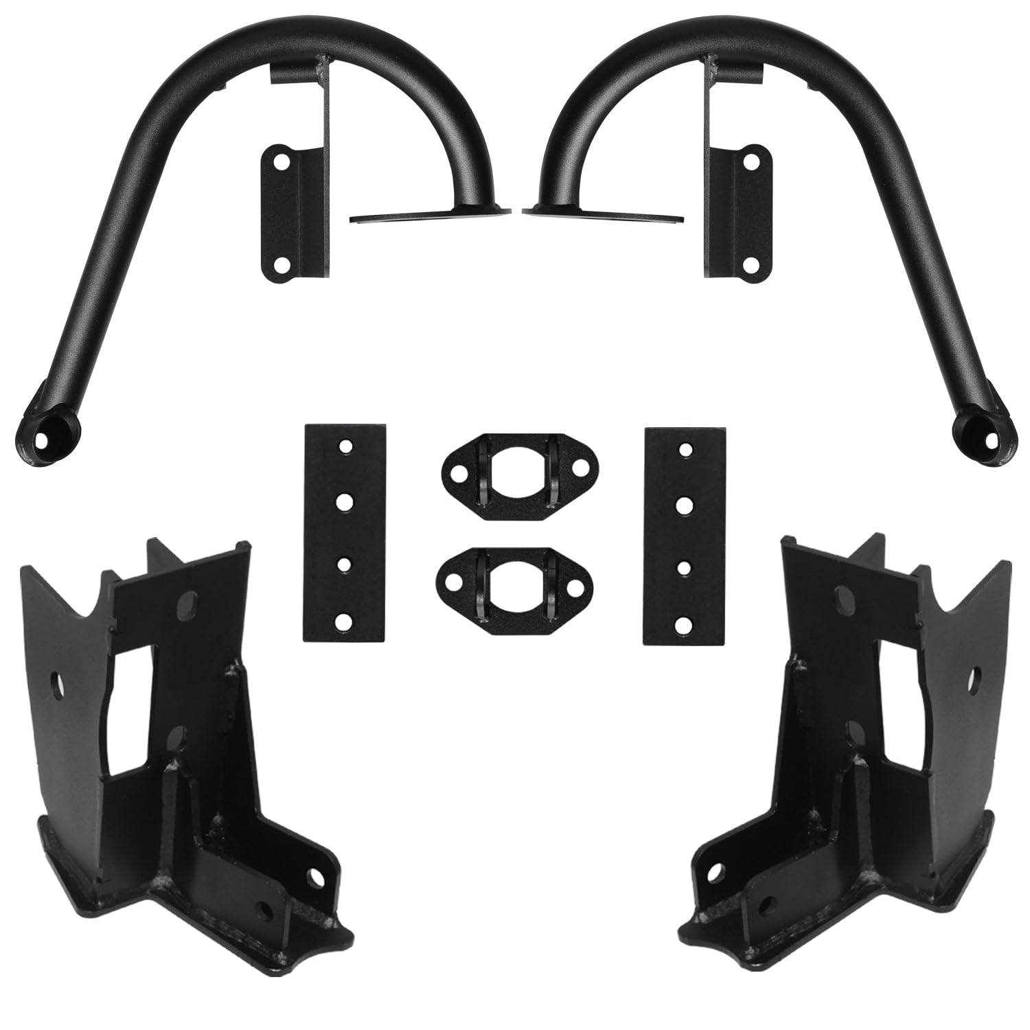 RSO 170107-411202 Jeep Wrangler JK/JKU 07-18 Front and Rear 2.5 Coilover Shock Conversion Mount Brackets 2-4in Lift