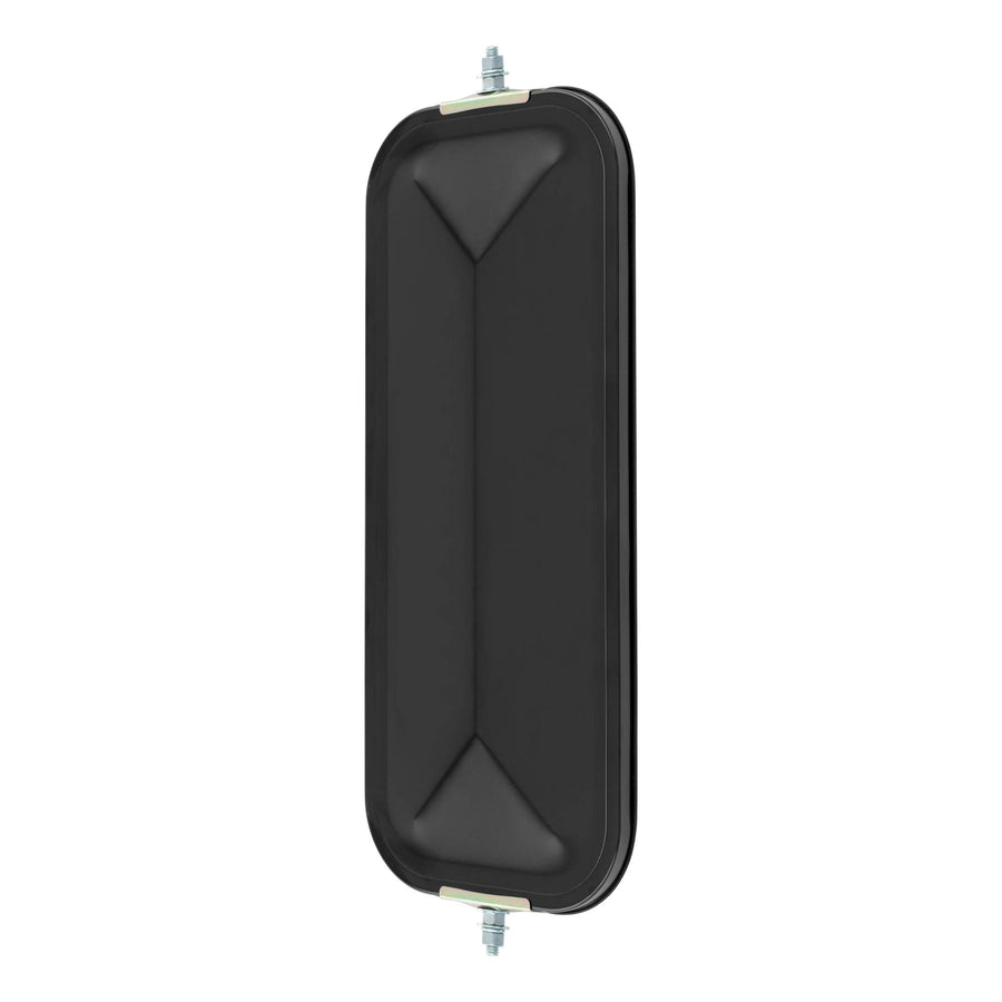 7 x 16-Inch RETRAC Black Steel Pyramid-Back West Coast Mirror Head, Universal Driver or Passenger Side