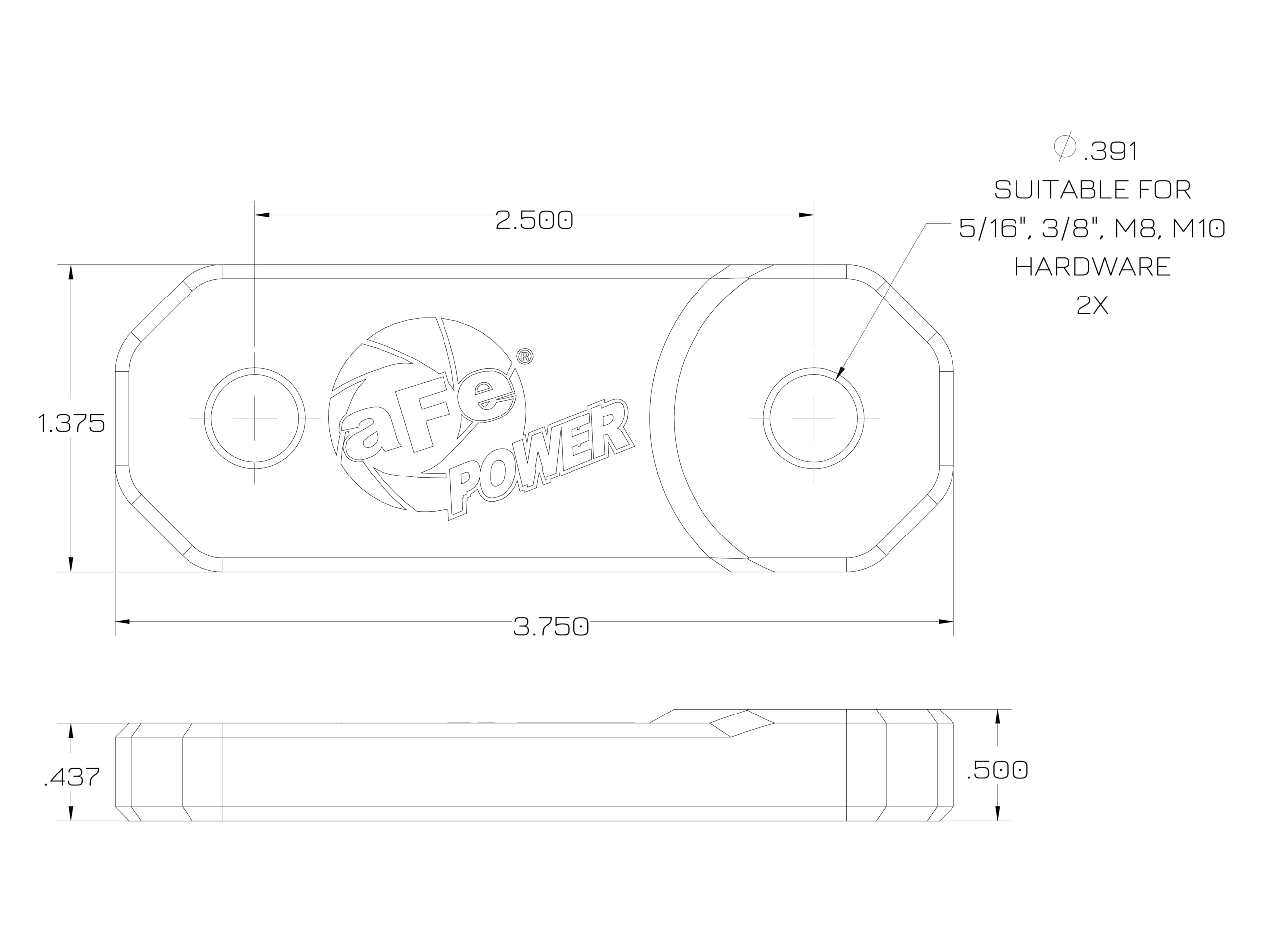 Terra Guard aFe POWER Light Extension Brackets