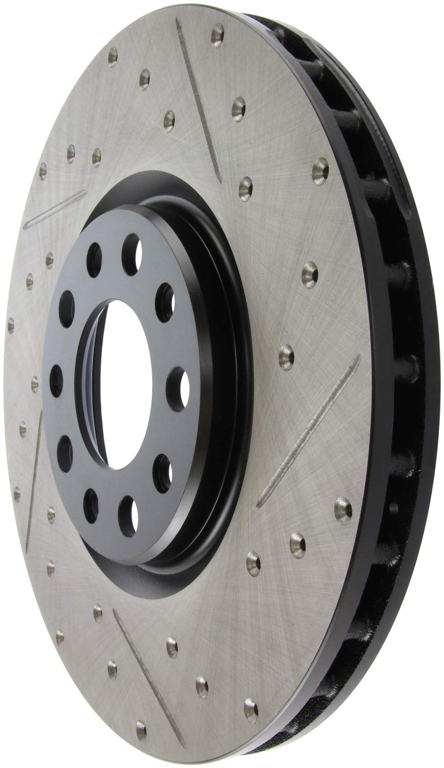 Sport Drilled/Slotted Brake Rotor StopTech 127.63080L (Front Left), 1 Pack